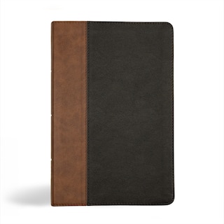 Couverture_KJV Personal Size Giant Print Bible, Black/Brown LeatherTouch, Indexed