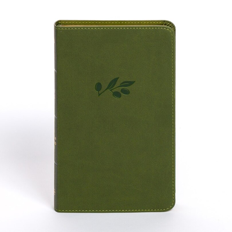 Front cover_NASB Personal Size Bible, Olive LeatherTouch