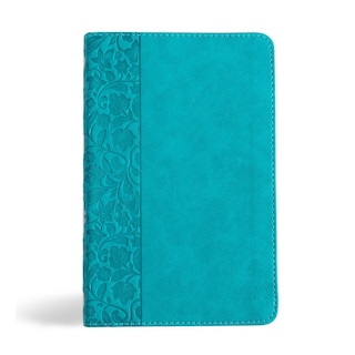 Front cover_NASB Personal Size Bible, Teal Leathertouch