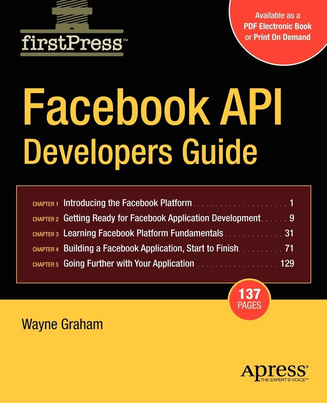 Front cover_Facebook API Developers Guide