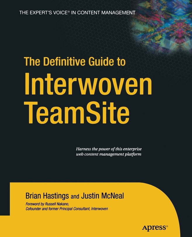 Front cover_The Definitive Guide To Interwoven Teamsite