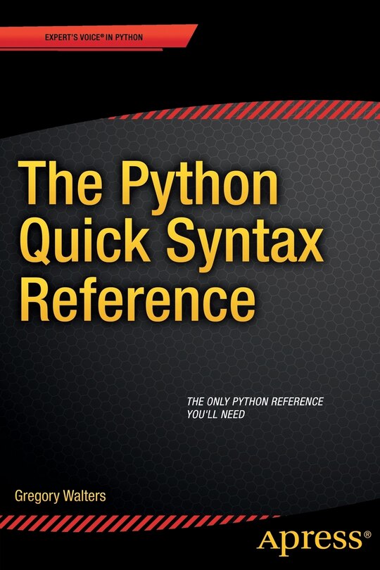 Front cover_The Python Quick Syntax Reference