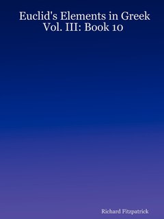 Front cover_Euclid's Elements in Greek