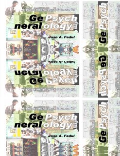 Couverture_A Workbook for a Course in General Psychology