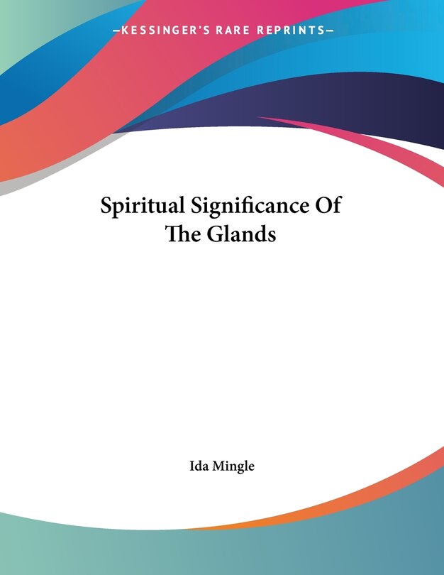 Couverture_Spiritual Significance Of The Glands