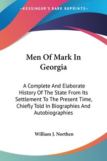 Front cover_Men Of Mark In Georgia