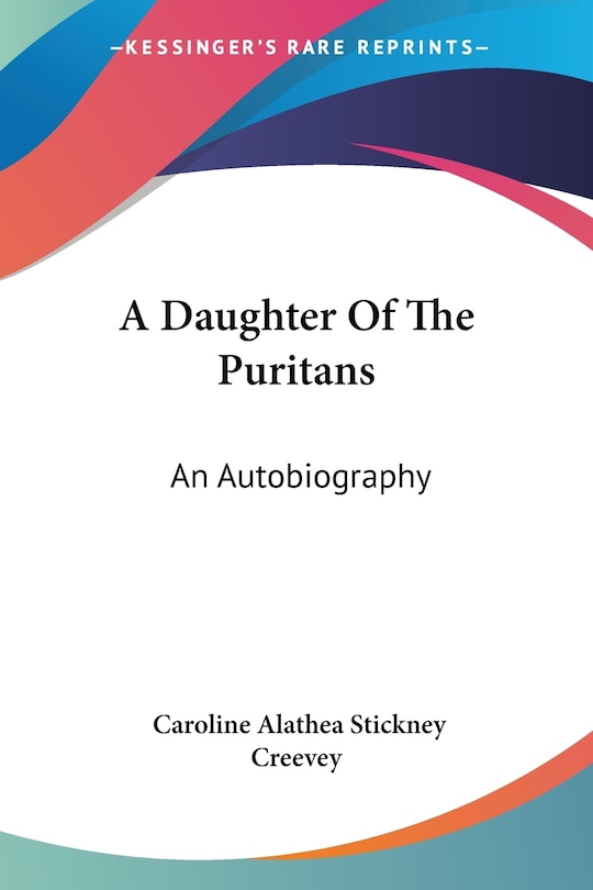 Front cover_A Daughter Of The Puritans
