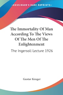 Couverture_The Immortality Of Man According To The Views Of The Men Of The Enlightenment