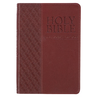 Front cover_KJV Bible Compact Faux Leather, Saddle Tan
