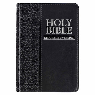 KJV Bible Mini Pocket Faux Leather, Black