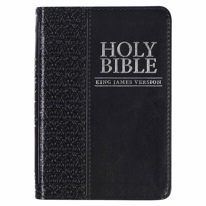 Front cover_KJV Bible Mini Pocket Faux Leather, Black
