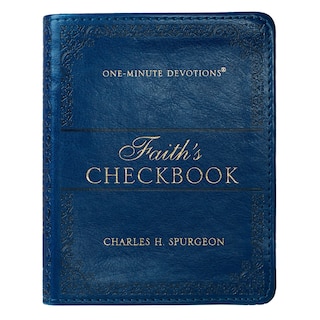 Couverture_One-Minute Devotions Faith's Checkbook Faux Leather