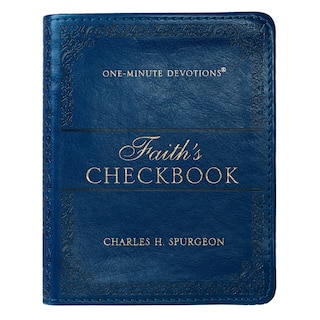 One-Minute Devotions Faith's Checkbook Faux Leather