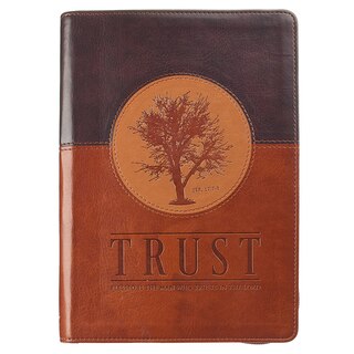 Trust Zippered Classic Luxleather Journal -  Jeremiah 17:7