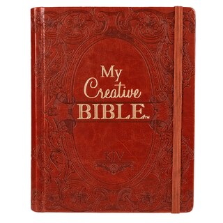 Front cover_KJV My Creative Bible Faux Leather HC, Saddle Tan