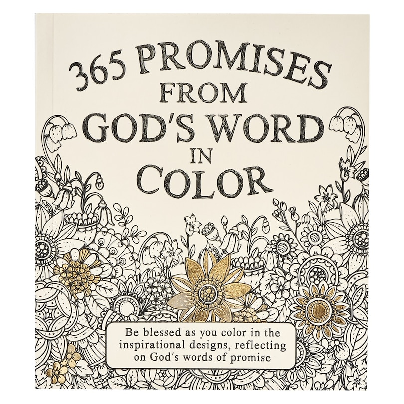 Front cover_Coloring Devotional 365 Promises God's Word in Color