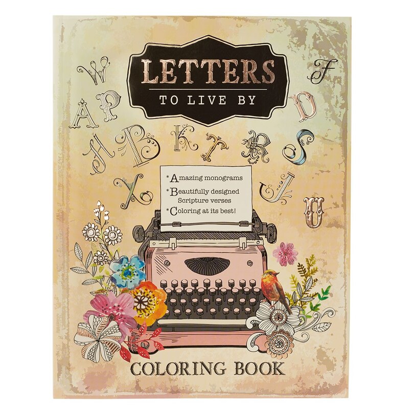 Front cover_Letters to Live By: An Inspirational Teen and Adult Coloring Book with Scripture