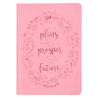 Front cover_Journal Classic Pink I Know the Plans Jer. 29:11