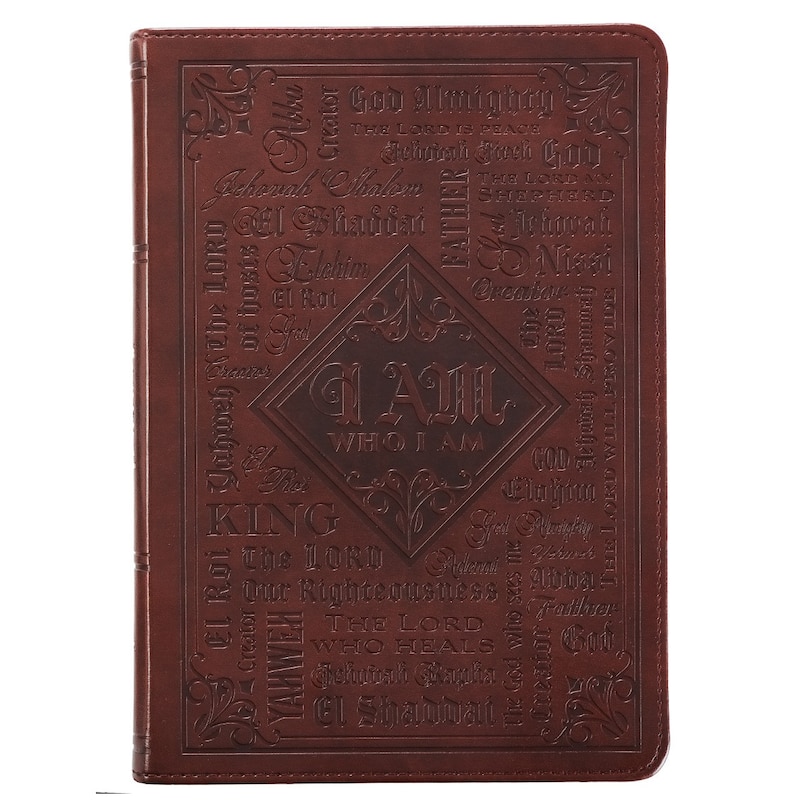 Front cover_Journal Classic Brown Names of God Exodus 34:6