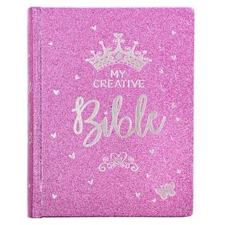 Front cover_ESV My Creative Bible for Girls Faux Leather HC, Purple Glitter