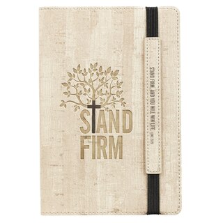 Stand Firm Flexcover Dotted Journal With Elastic Closure  Luke 21:19