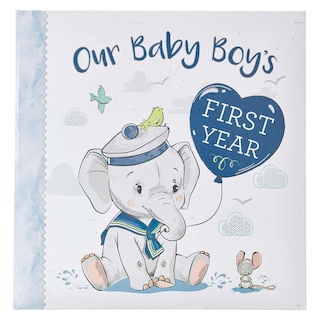 Front cover_Memory Book Our Baby Boy's First Year Padded Hardcover
