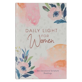 Front cover_Daily Light For Women Classic Collection of 366 Devotional Scripture Readings from ESV Bible - Watercolor Floral Hardcover Gift Book for Women w/Ribbon Marker, Gilt-Edge Pages