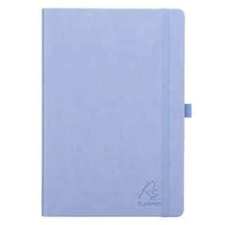 Couverture_Rolene Strauss Undated Daily Planner w/Scripture for Women - Daily, Weekly, Monthly, Academic Organizer, Dot Grid Notebook, Time Management, Productivity, Blue Faux Leather