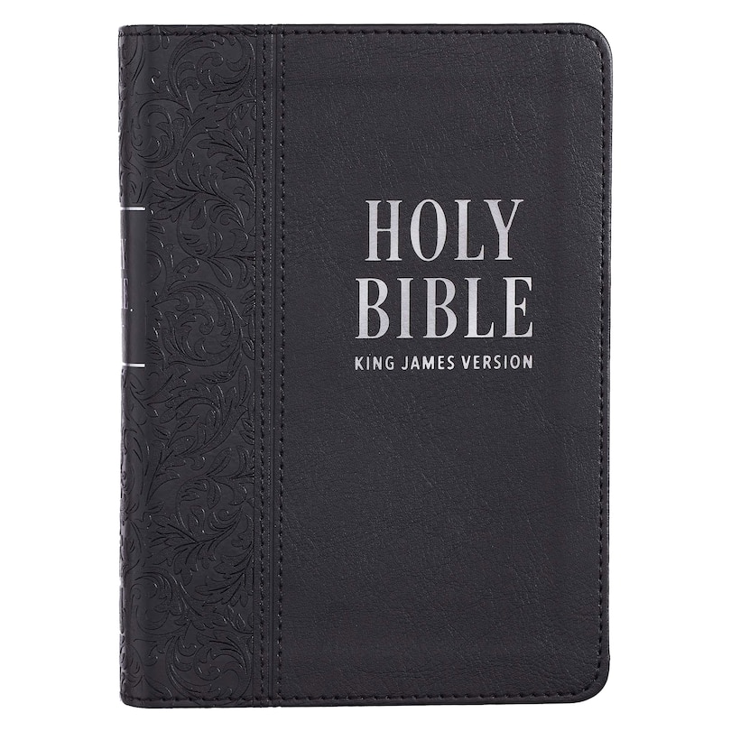 Front cover_KJV Bible Compact LP Faux Leather, Black