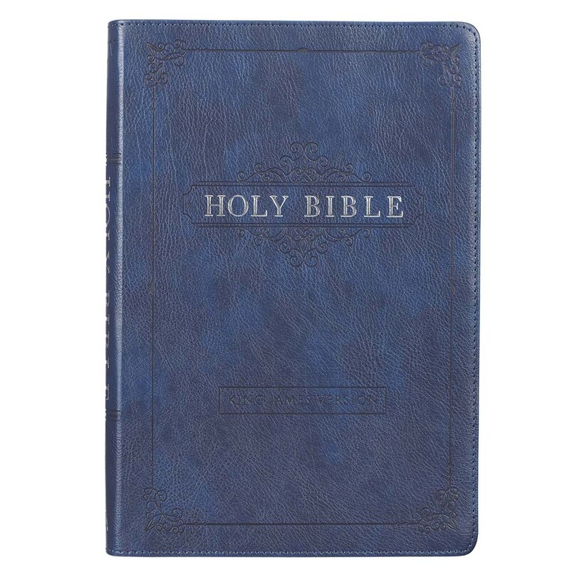 Front cover_KJV Bible Thinline LP Faux Leather, Blue