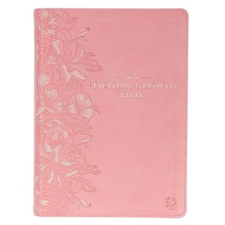 Couverture_NLT, The Spiritual Growth Bible Faux Leather, Pink