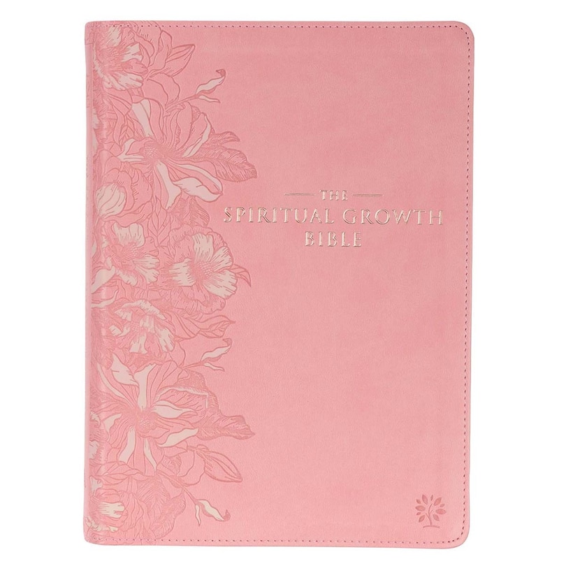 Couverture_NLT, The Spiritual Growth Bible Faux Leather, Pink