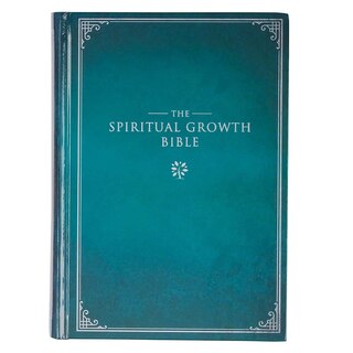 Front cover_NLT, The Spiritual Growth Bible Hardcover, Teal