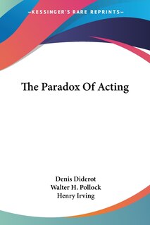 Front cover_The Paradox Of Acting