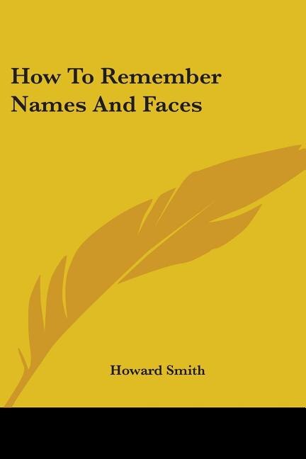 Couverture_How To Remember Names And Faces