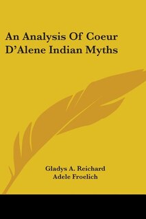 Couverture_An Analysis Of Coeur D'Alene Indian Myths