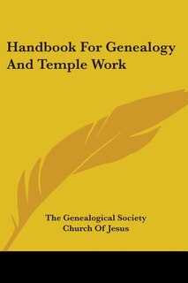 Front cover_Handbook For Genealogy And Temple Work