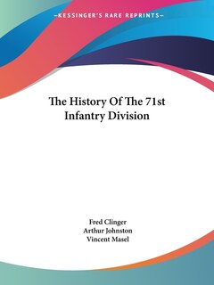 Front cover_The History Of The 71st Infantry Division