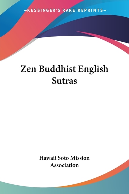 Front cover_Zen Buddhist English Sutras