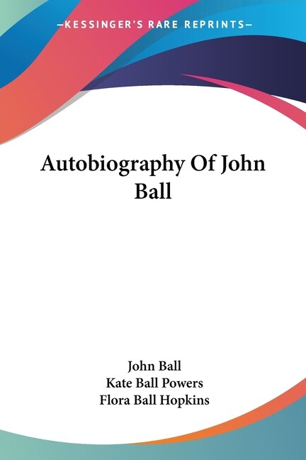 Couverture_Autobiography Of John Ball