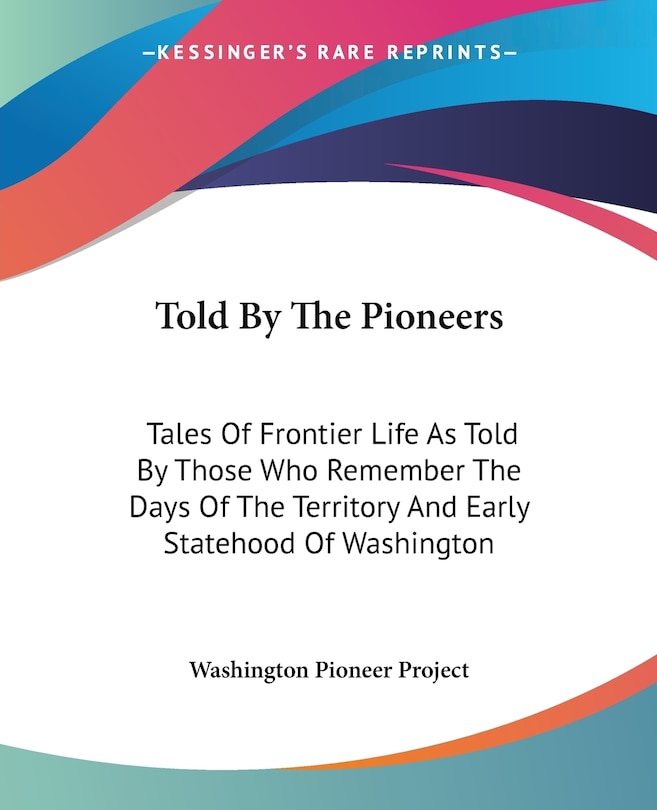 Front cover_Told By The Pioneers