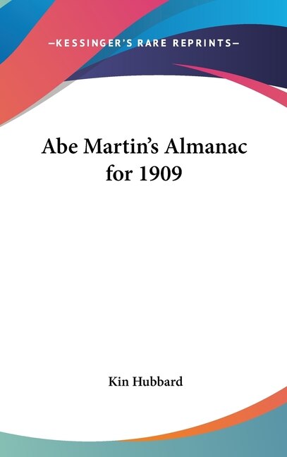 Front cover_Abe Martin's Almanac for 1909