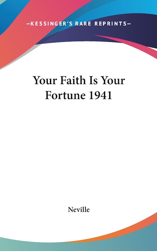 Couverture_Your Faith Is Your Fortune 1941