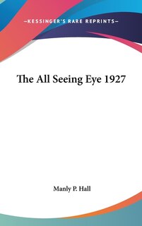 Front cover_The All Seeing Eye 1927