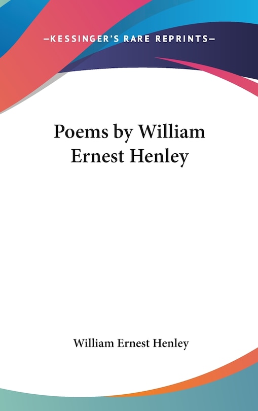 Front cover_Poems by William Ernest Henley