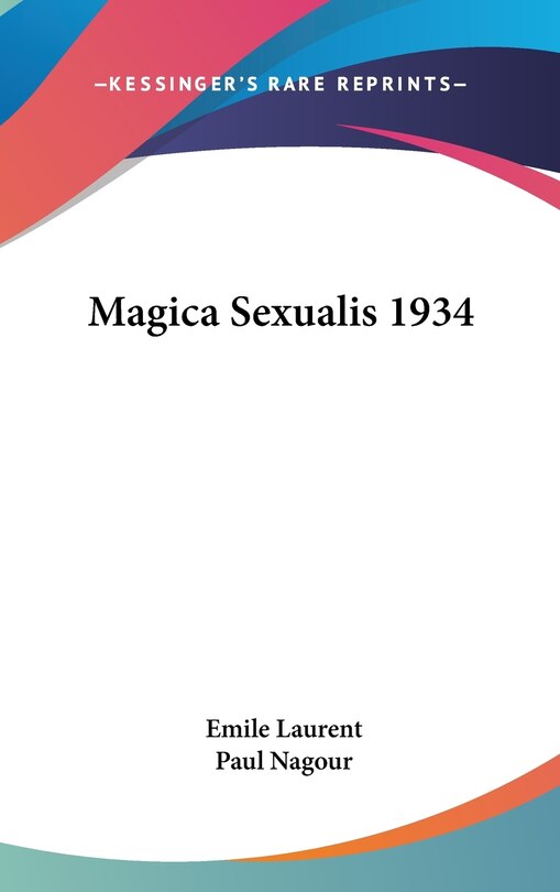 Couverture_Magica Sexualis 1934