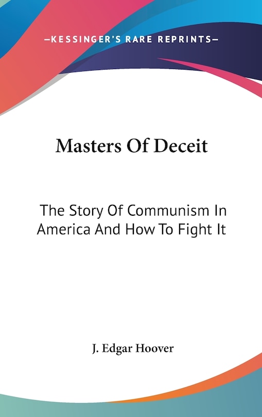 Couverture_Masters Of Deceit
