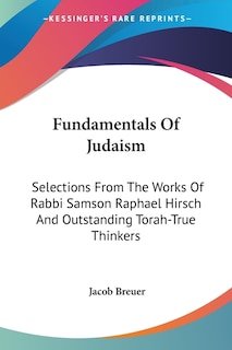 Couverture_Fundamentals Of Judaism