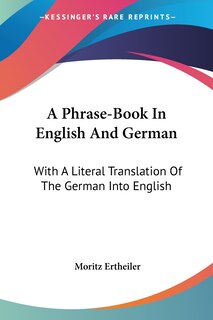 Couverture_A Phrase-Book In English And German