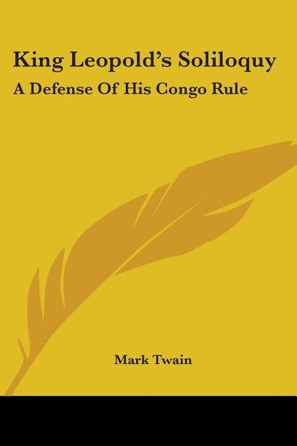 Couverture_King Leopold's Soliloquy